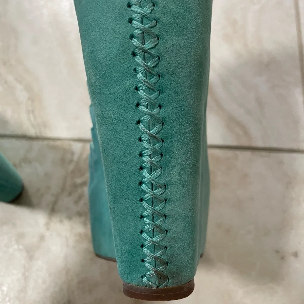 Jeffrey Campbell - Audrey Two Platform Wedge Heels - Picture 7 of 7